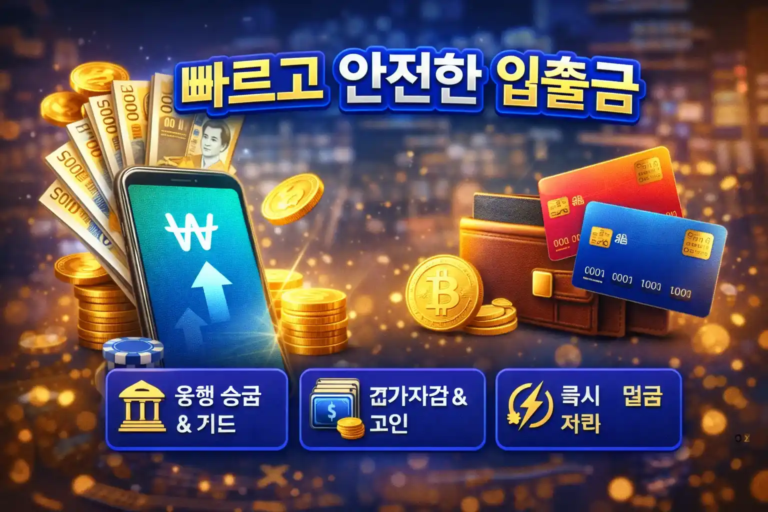 빠르고 안전한 입출금